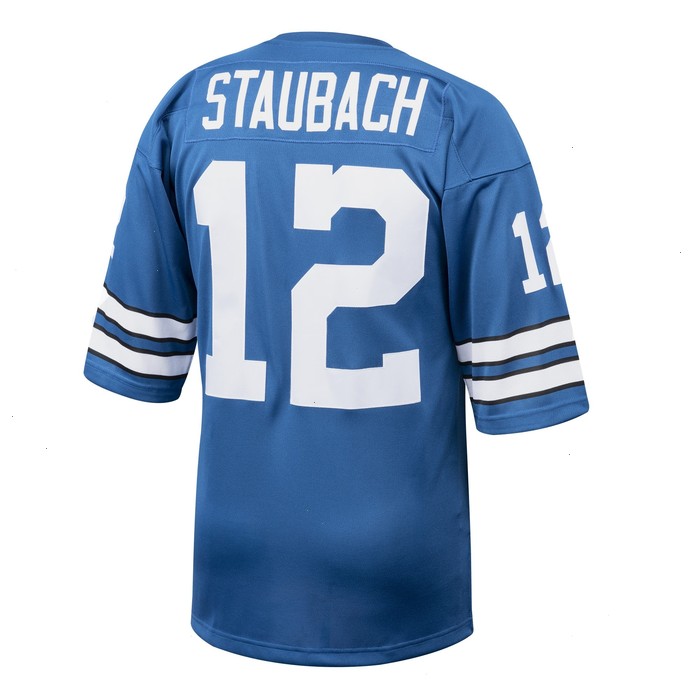 Roger Staubach Dallas Cowboys Mitchell & Ness 1971 Authentic Throwback Retired Player Jersey - Blue