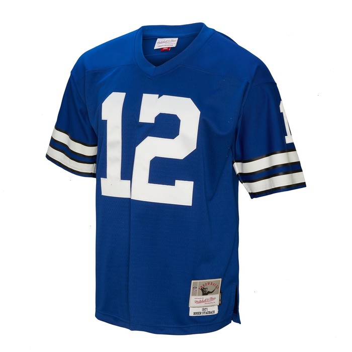 Roger Staubach Dallas Cowboys Mitchell & Ness Big & Tall 1971 Legacy Retired Player Jersey - Navy