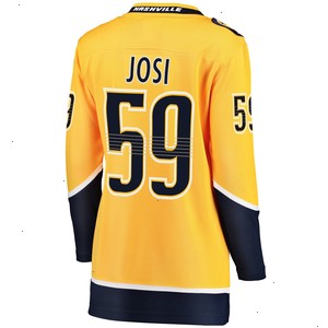 Roman Josi Nashville Predators Fanatics Branded Women's Breakaway Player Jersey - Gold