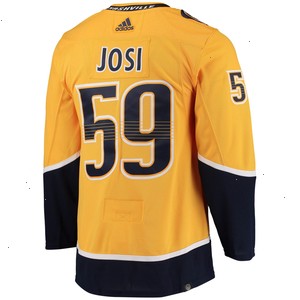 Roman Josi Nashville Predators adidas Home Primegreen Authentic Pro Player Jersey - Gold