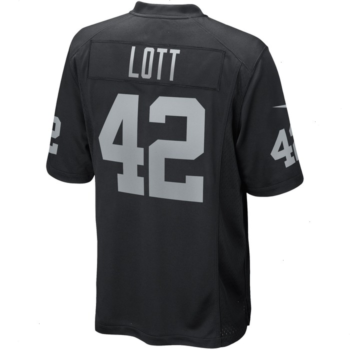 Ronnie Lott Las Vegas Raiders Nike Game Retired Player Jersey - Black