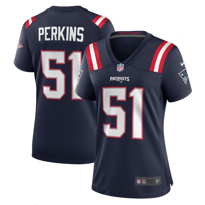 Ronnie Perkins New England Patriots Nike Women's Game Jersey - Navy