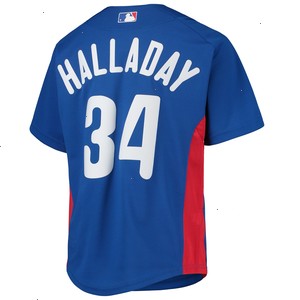 Roy Halladay Philadelphia Phillies Mitchell & Ness Youth Cooperstown Collection Mesh Batting Practice Jersey - Royal