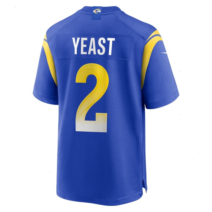 Russ Yeast Los Angeles Rams Nike Home Game Jersey - Royal