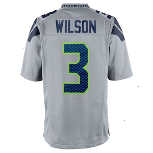 Russell Wilson Seattle Seahawks Nike Alternate Game Jersey - Gray