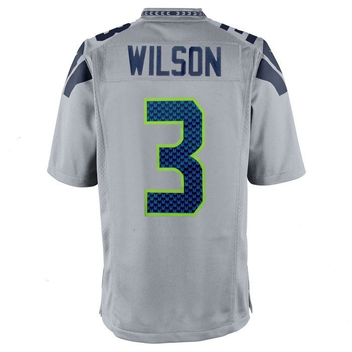 Russell Wilson Seattle Seahawks Nike Alternate Game Jersey - Gray