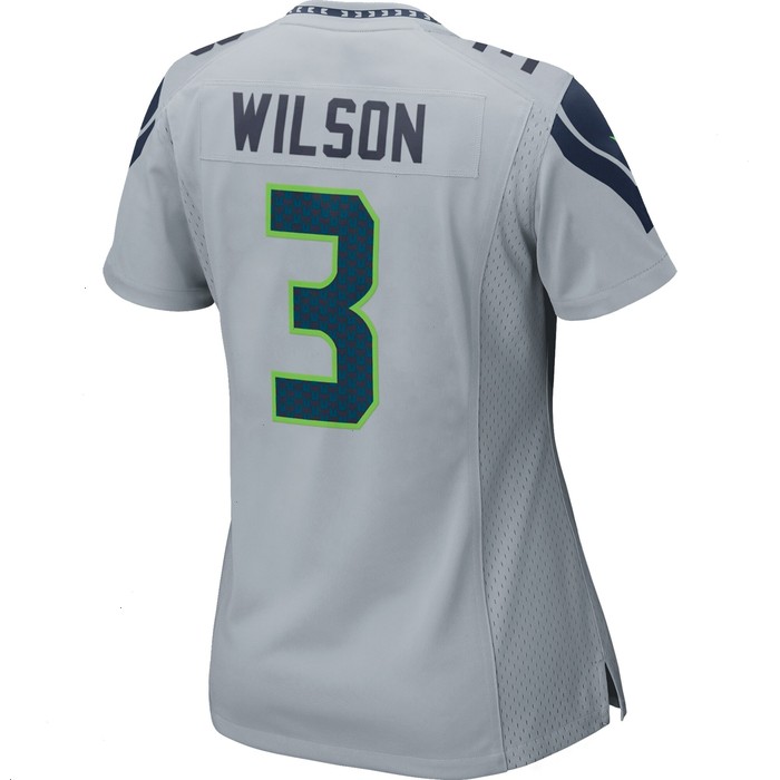 Russell Wilson Seattle Seahawks Nike Women's Game Jersey - Gray