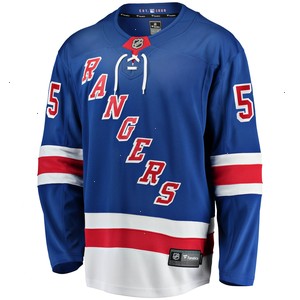 Ryan Lindgren New York Rangers Fanatics Branded 2017/18 Home Breakaway Replica Jersey - Blue