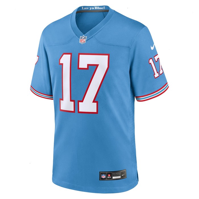 Ryan Tannehill Tennessee Titans Nike Oilers Throwback Alternate Game Player Jersey - Light Blue