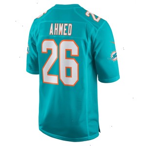 Salvon Ahmed Miami Dolphins Nike Game Jersey - Aqua