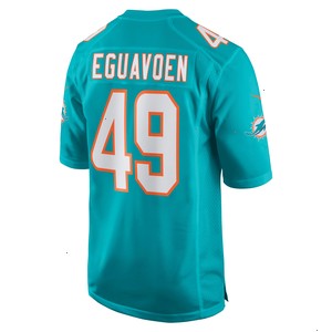 Sam Eguavoen Miami Dolphins Nike Game Jersey - Aqua