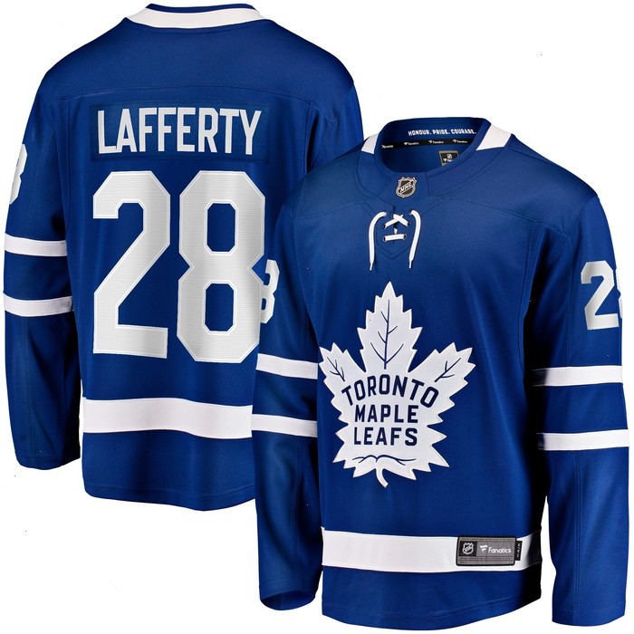 Sam Lafferty Toronto Maple Leafs Fanatics Branded Home Breakaway Jersey - Blue