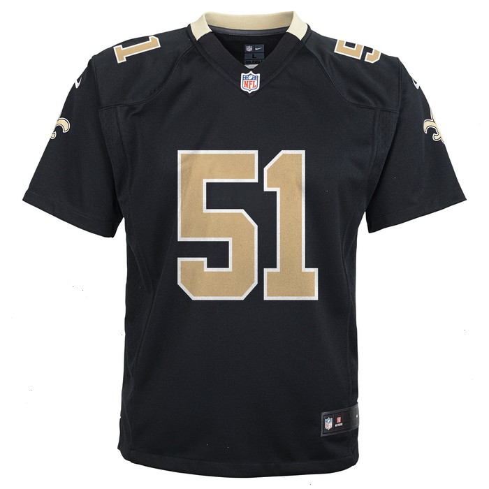 Sam Mills New Orleans Saints Nike Youth Retired Game Jersey - Black