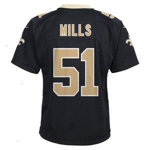 Sam Mills New Orleans Saints Nike Youth Retired Game Jersey - Black