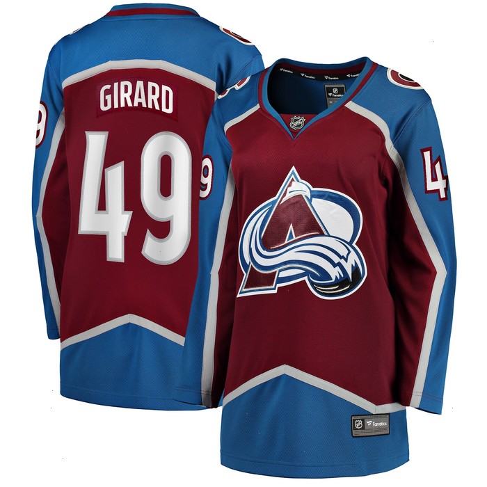 Samuel Girard Colorado Avalanche Fanatics Branded Women's Home Breakaway Player Jersey - Burgundy