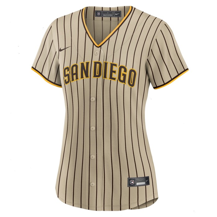 San Diego Padres Nike Women's Alternate Replica Team Jersey - Tan