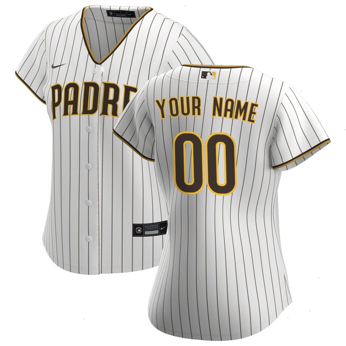 San Diego Padres Nike Women's Home Replica Custom Jersey - White