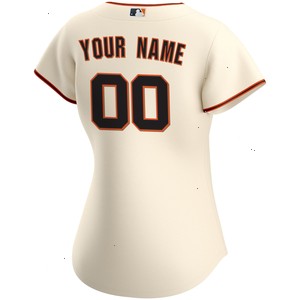 San Francisco Giants Nike Women's Home Replica Custom Jersey - Cream