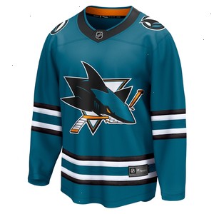 San Jose Sharks Fanatics Branded Home Breakaway Jersey - Teal