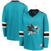 San Jose Sharks Fanatics Branded Youth Home Replica Blank Jersey - Teal