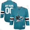San Jose Sharks Youth 2021/22 Home Replica Custom Jersey - Teal