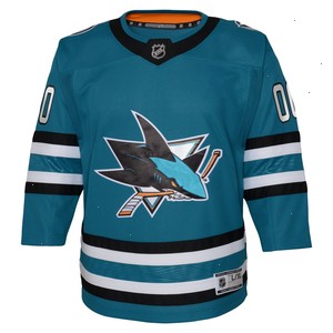 San Jose Sharks Youth Premier Custom Jersey - Teal