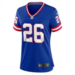 Saquon Barkley New York Giants Nike Women's Player Jersey - Royal