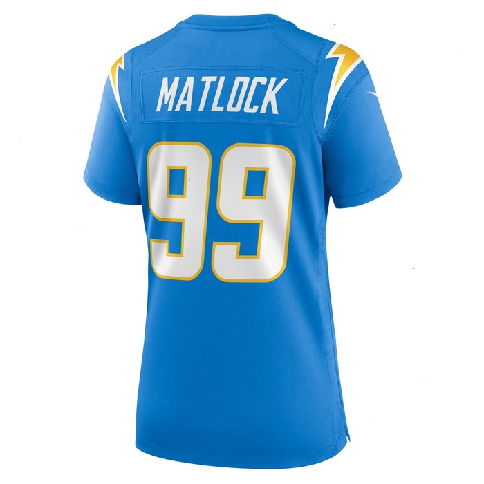 Scott Matlock Los Angeles Chargers Nike Women's Team Game Jersey - Powder Blue