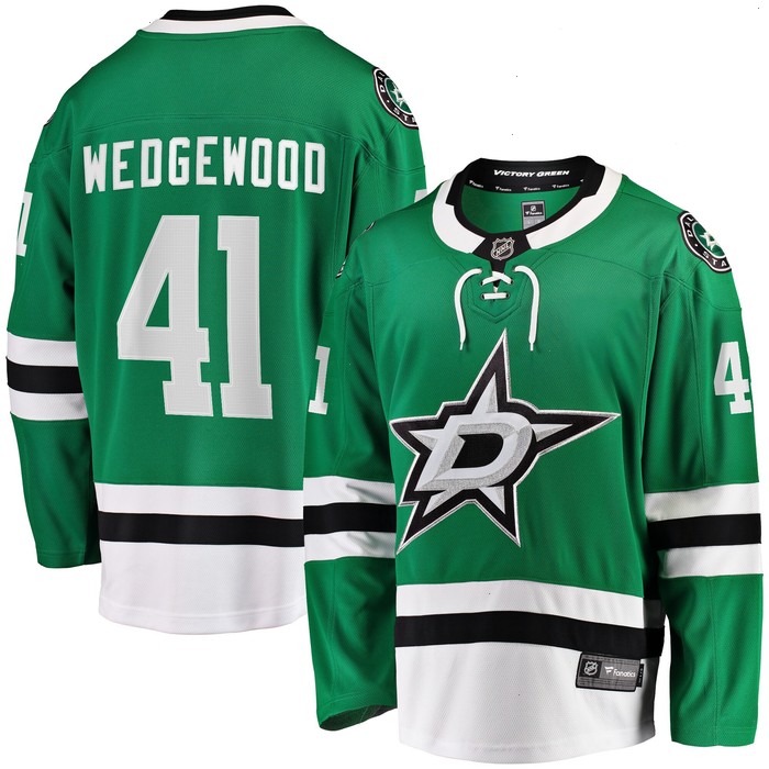 Scott Wedgewood Dallas Stars Fanatics Branded Home Breakaway Player Jersey - Kelly Green