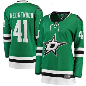 Scott Wedgewood Dallas Stars Fanatics Branded Women's Home Breakaway Player Jersey - Kelly Green