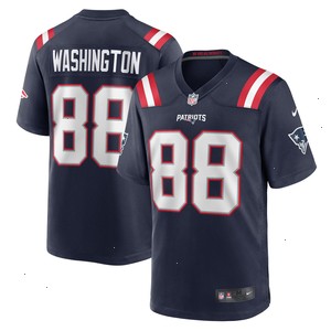 Scotty Washington New England Patriots Nike Home Game Player Jersey - Navy