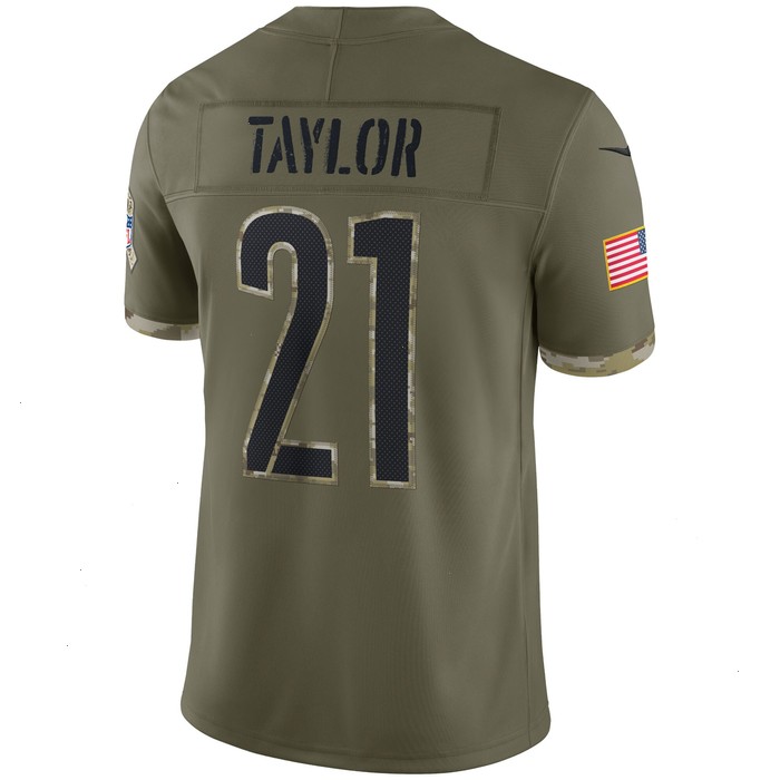 Sean Taylor Washington Commanders 2022 Salute To Service Retired Player Limited Jersey - Olive