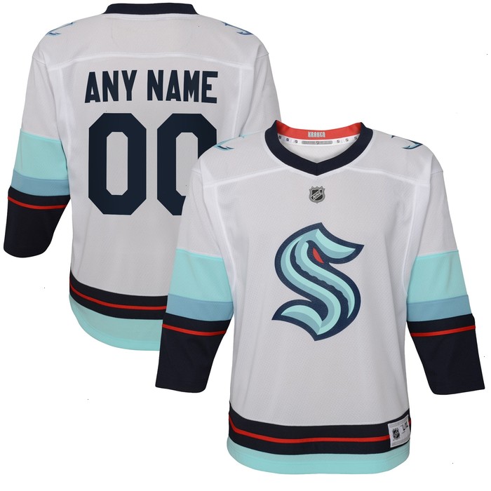 Seattle Kraken Toddler Away Replica Custom Jersey - White