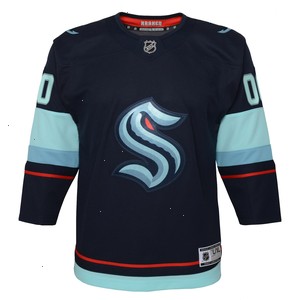 Seattle Kraken Youth Home Premier Custom Jersey - Navy