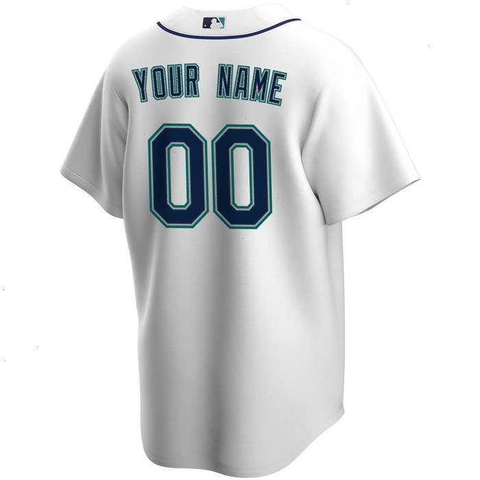 Seattle Mariners Nike Home Replica Custom Jersey - White