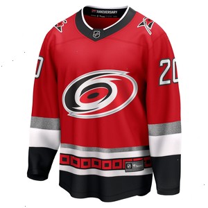 Sebastian Aho Carolina Hurricanes Fanatics Branded 25th Anniversary Premier Breakaway Player Jersey - Red