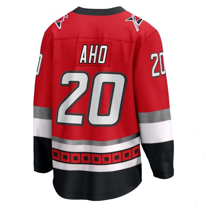 Sebastian Aho Carolina Hurricanes Fanatics Branded 25th Anniversary Premier Breakaway Player Jersey - Red