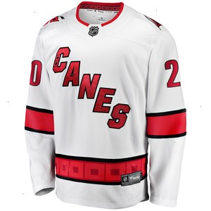 Sebastian Aho Carolina Hurricanes Fanatics Branded Away Premier Breakaway Player Jersey - White