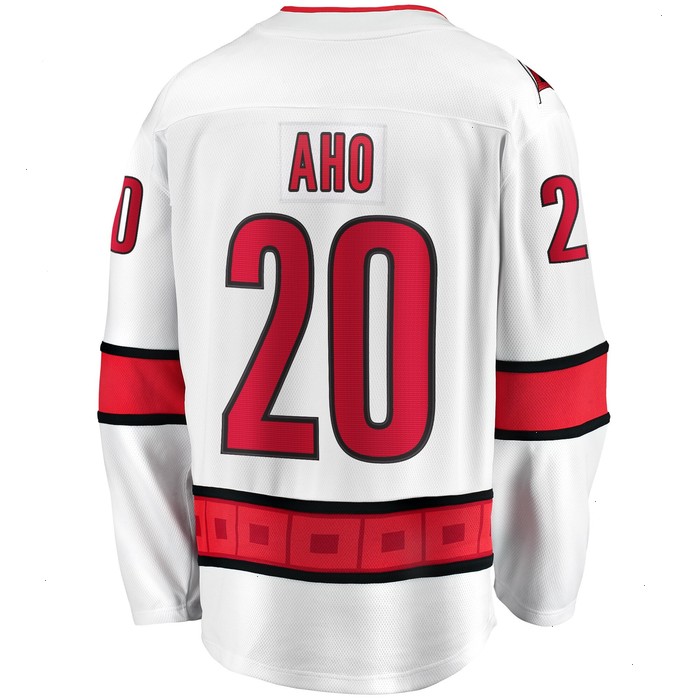 Sebastian Aho Carolina Hurricanes Fanatics Branded Away Premier Breakaway Player Jersey - White