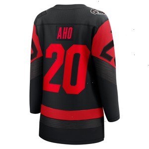 Sebastian Aho Carolina Hurricanes Fanatics Branded Women's 2023 NHL Stadium Series Breakaway Player Jersey - Black