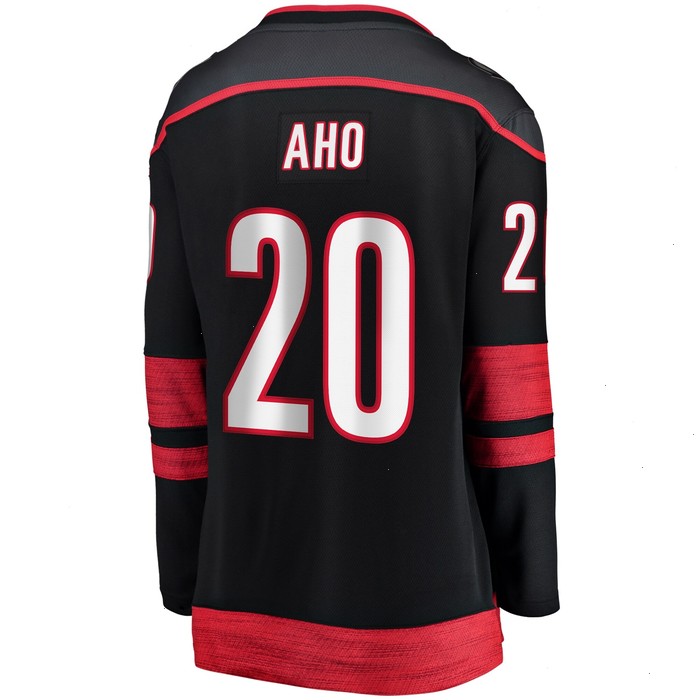 Sebastian Aho Carolina Hurricanes Fanatics Branded Women's Home Premier Breakaway Jersey - Black