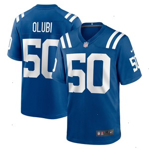 Segun Olubi Indianapolis Colts Nike Game Player Jersey - Royal