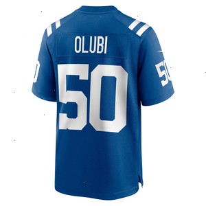 Segun Olubi Indianapolis Colts Nike Game Player Jersey - Royal