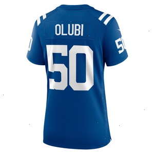 Segun Olubi Indianapolis Colts Nike Women's Game Player Jersey - Royal