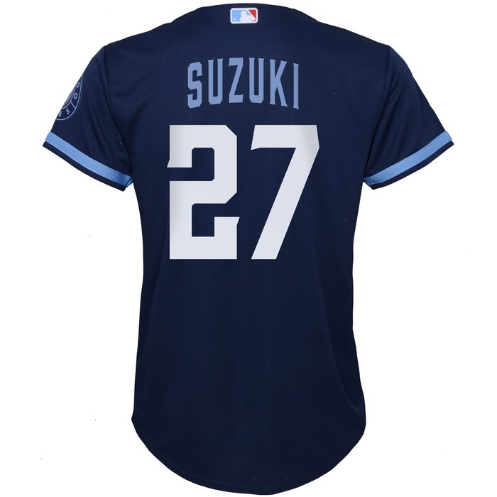 Seiya Suzuki Chicago Cubs Nike Preschool City Connect Script Replica Player Jersey - Navy