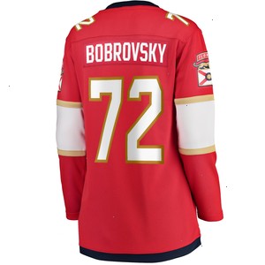 Sergei Bobrovsky Florida Panthers Fanatics Branded Women's Home Breakaway Jersey - Red