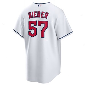 Shane Bieber Cleveland Guardians Nike Replica Player Jersey - White