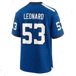 Shaquille Leonard Indianapolis Colts Nike Indiana Nights Alternate Game Jersey - Royal