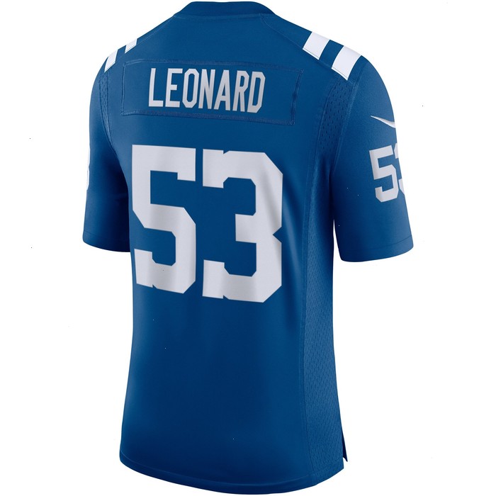 Shaquille Leonard Indianapolis Colts Nike Vapor Limited Jersey - Royal