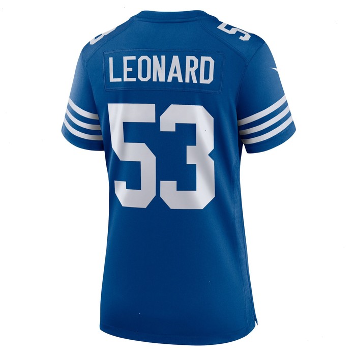 Shaquille Leonard Indianapolis Colts Nike Women's Alternate Game Jersey - Royal